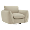 Fauteuil pivotant rembourré de 50 po de large Tony