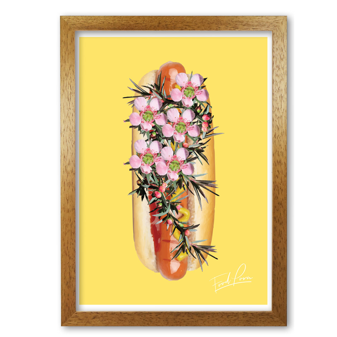 'Hot Dog Food Porn' Painting Print