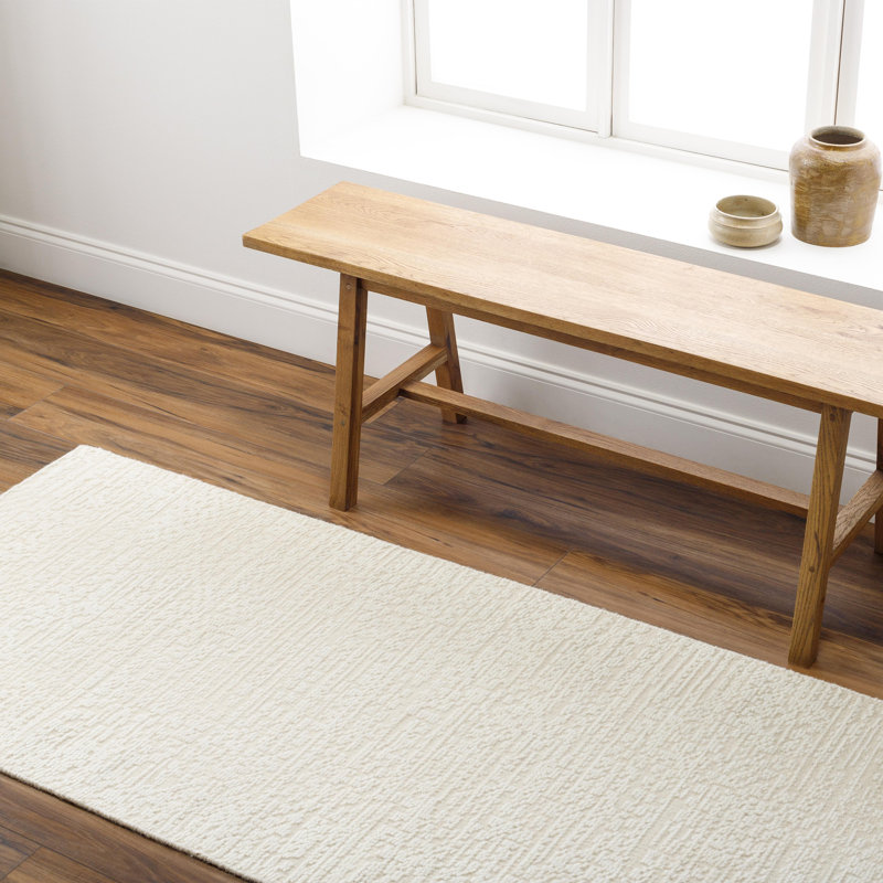 Hand Knotted Wool Area Rug, Runner 2'6" x 8'