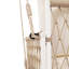 Balancelle d'extérieur beige avec revêtement antitaches, tissu et construction confortables