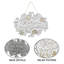 Panneau de bienvenue «Welcome To My Garden» pour décor de jardin Rustic Farmhouse Backyard Outdoor Wall Decor (White)