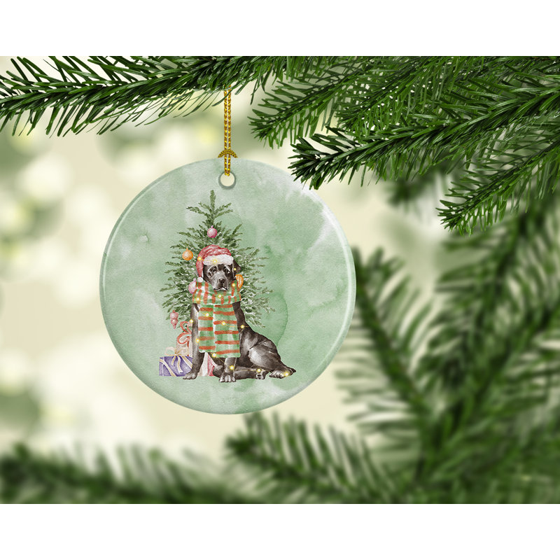 Ornement suspendu Christmas Labrador Retriever