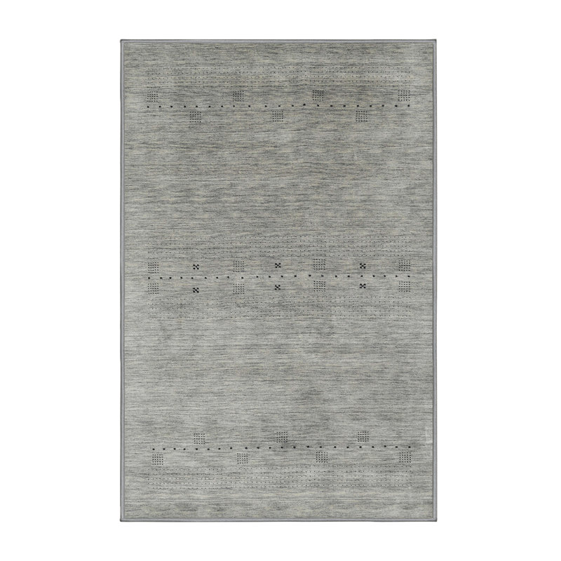 Tapis abstrait gris, Rectangle 5 pi x 7 pi