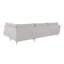 Modern L-Shape Corner Sofa  with Silver Metal Legs-69378118-69378108