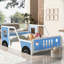 Classic Car-Shaped Platm Bed with Wheels,