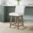 Dorreen Wood And Upholstered Tufted Adjustable Height Swivel Stool-49172510-49172505