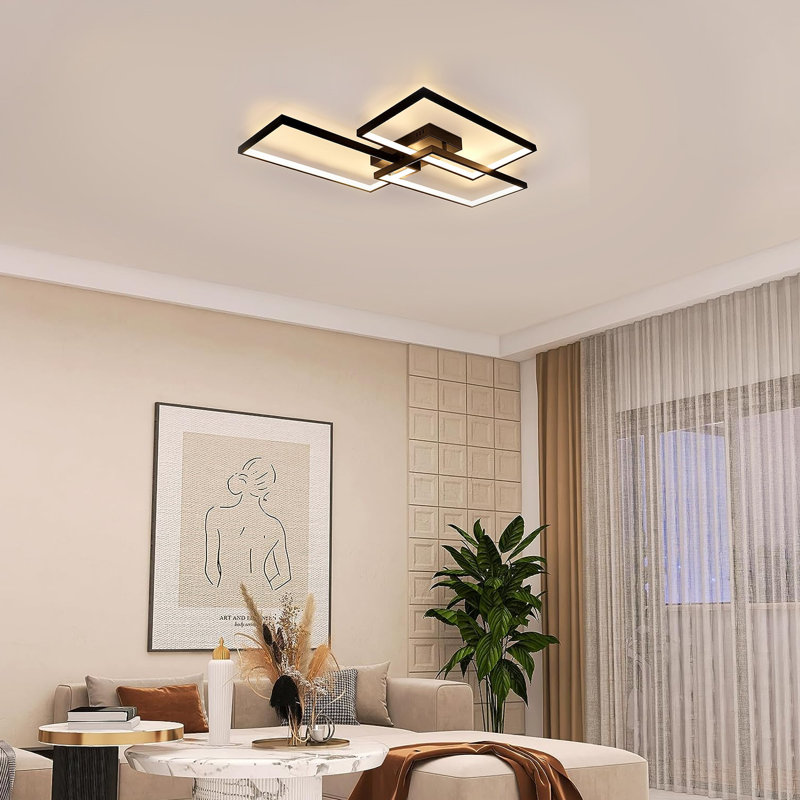 Coben LED Flush Mount, Black