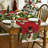 Snowman Birds Trees Christmas Table Runner, Seasonal Winter Holiday Kitchen Dining Table Decoration For Home Party Decor-96919010-96919009