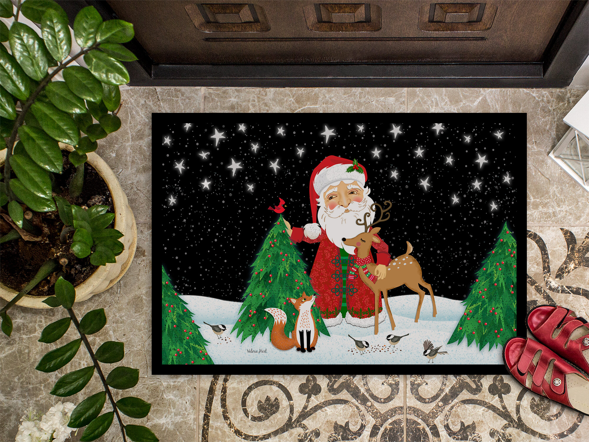 Santa's Favorite Outdoor Christmas Doormat