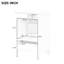 Meuble-lavabo de 20 po de couleur blanche, lavabo en céramique, porte à fermeture en douceur, support de rangement, tiroir, planche, finition peinte, style moderne, lavabo encastré encastré simple de 20 po avec forme rectangulaire,