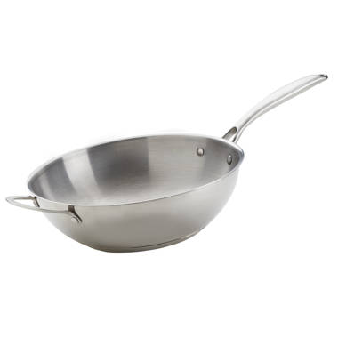 Tramontina 13.7'' Stainless Steel Wok with Lid & Reviews