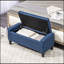 Banc de rangement pour le salon, plateau relevable avec bouton, repose-pieds polyvalent, lit et nombreuses options rembourrées pour une installation polyvalente-599940072