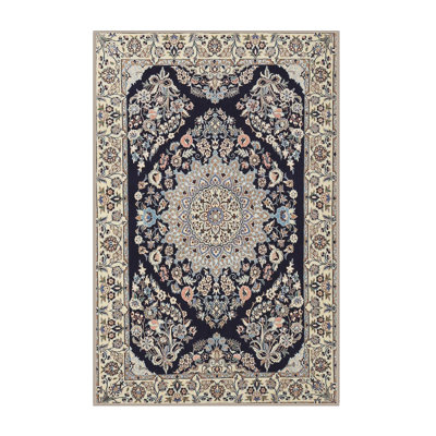 Tapis noir/beige traditionnel Kayton
