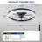 Ceiling Fan With Lights Dimmable LED