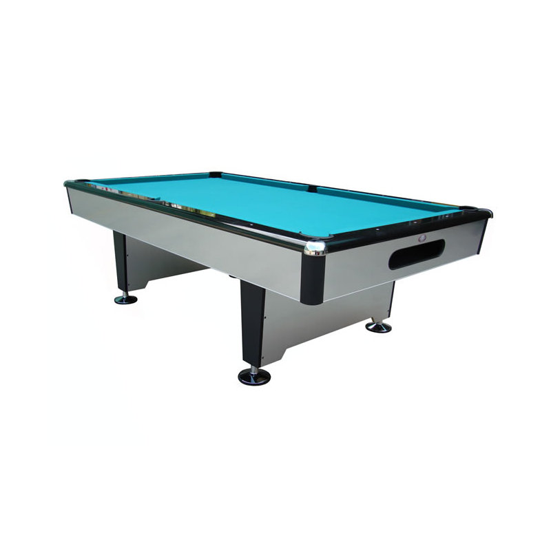 Pool Table, Silver, Bottle Green, 9'