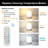 3.3In Rechargeable LED Motion-Activated Closet Light With Remote Control