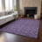 Premium Machine Washable Prisco Purple Rug-1697229119