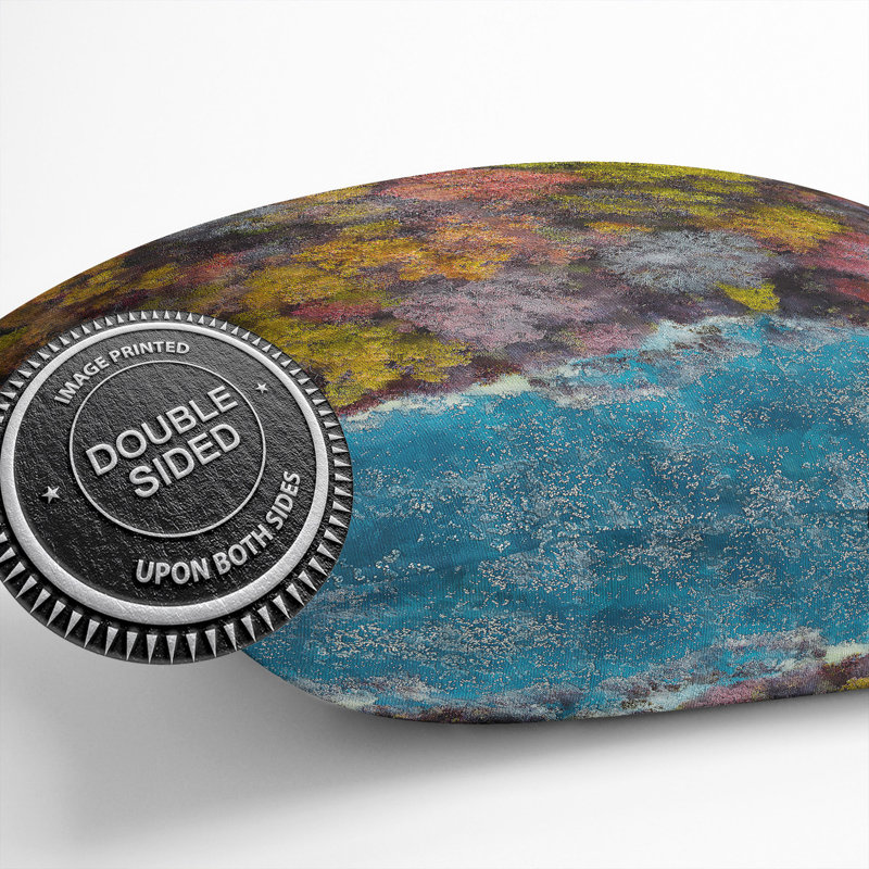 Forest View Painting Cushion with Filling, 40cm H x 40cm W x 15cm D