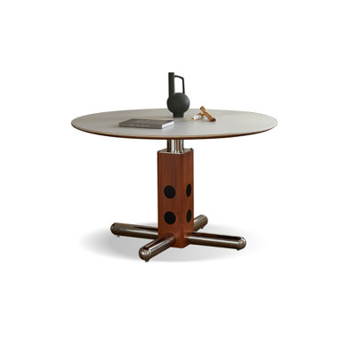 White Round Sintered Stone Dining table