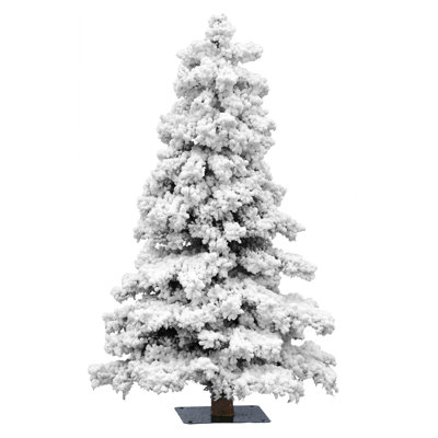 Arbre de noël artificiel blanc 5 pi avec support