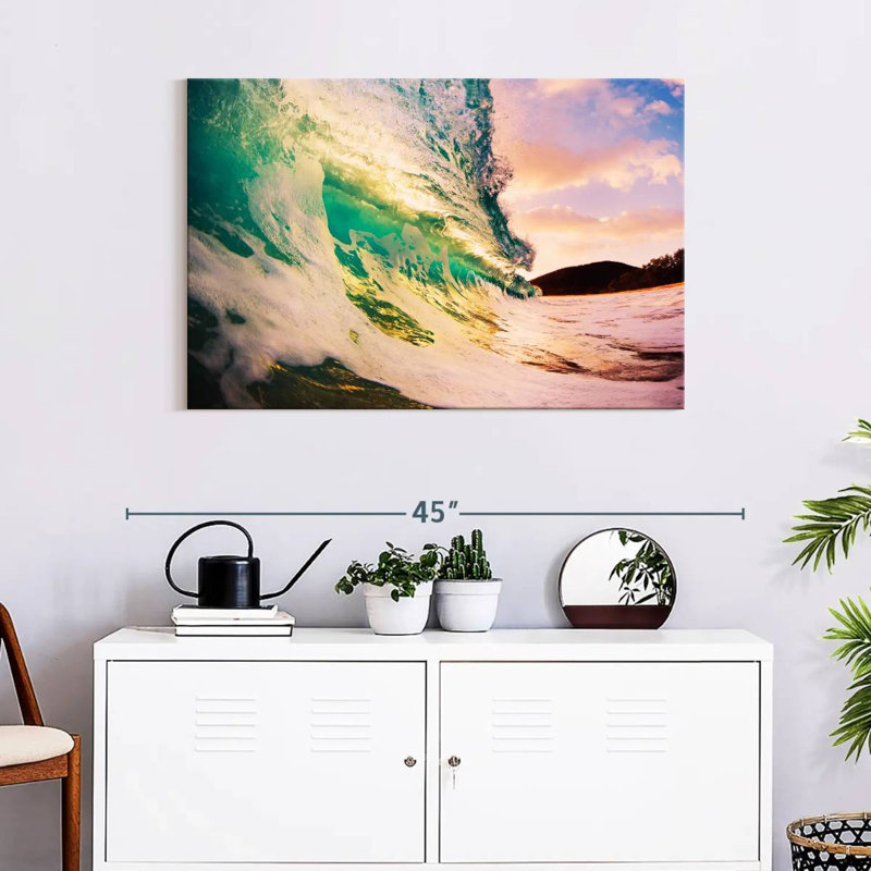 Gillard Retro Sunset Wave, 24" H x 36" W