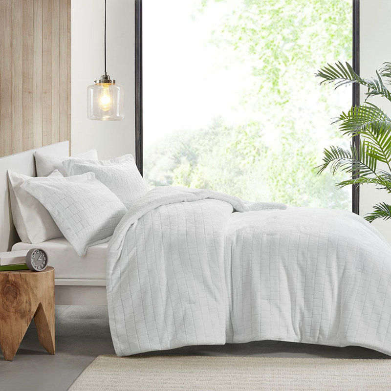 Ensemble d'édredon en peluche, Très grand édredon