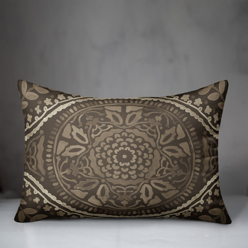 Housse et insert de coussin d'extérieur Juan, Grey, Floral 3