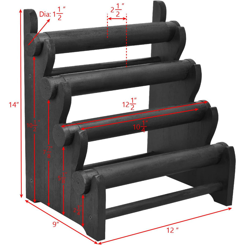Ethanjames Jewelry Stand, Black