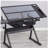 adjustable tempered glass drafting printing table with chair-169985337