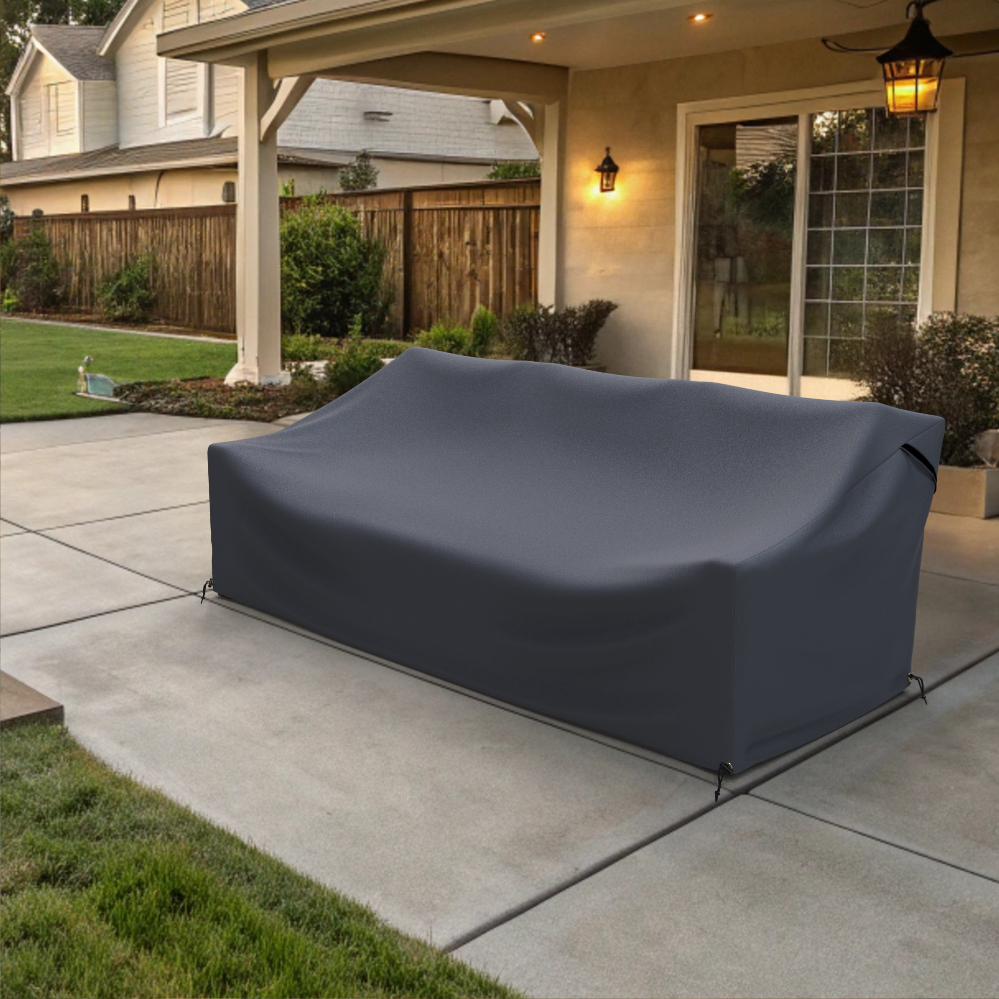 Melrose Outdoor Patio Sofa Cover - Thumbnail 3