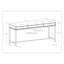 Banting - Bureau Mid Century - Brun selle moyen-1138919404