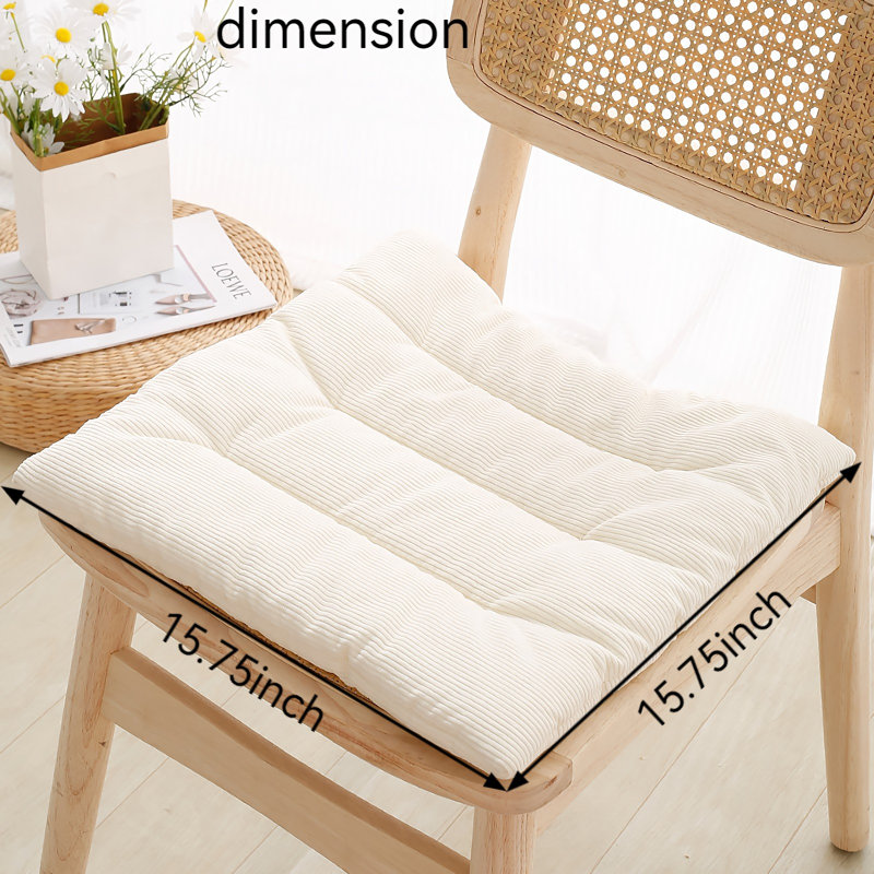 Coussin de chaise 2 pièces Latitude Run®, L 15,74 po x P 15,74 po