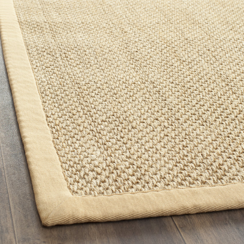 Auckland Handmade Jute/Sisal Maize/Wheat Area Rug, Runner 2'6" x 10'