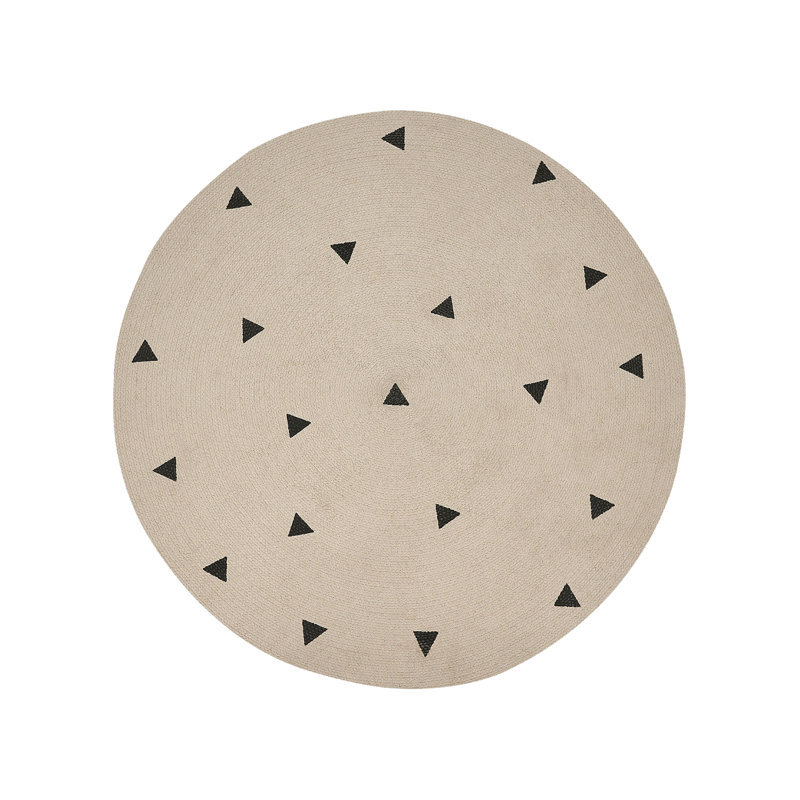 Larson Round 140 cm x 140 cm Geometric Cotton Hand Braided Area Rug