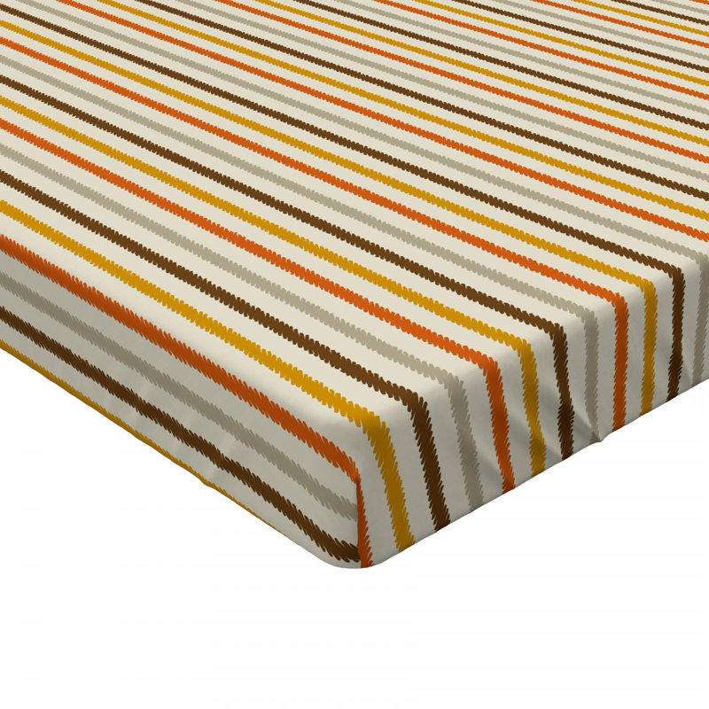 Microfiber Striped Fitted Sheet, Twin XL Fitted Sheet, Striped 4