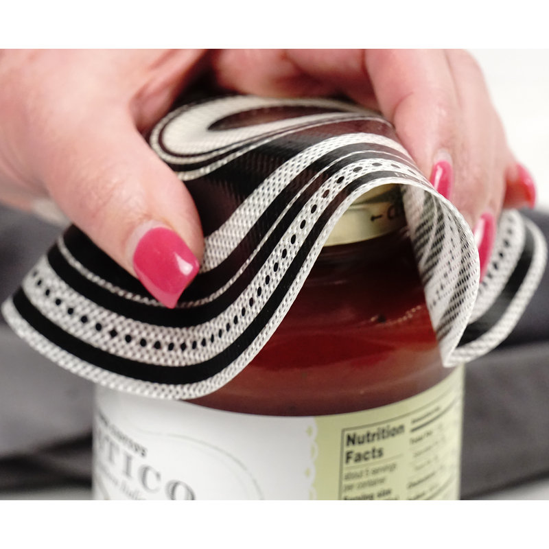 Black and White Silicone Multi-Purpose Jar Opener Pad