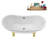 59" Streamline Clawfoot Tub,Tray,Drain, Clawfeet-101628972-102220279