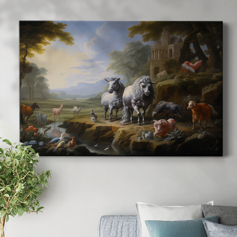 Animaux, série paysage CCLXI, H 8 po x l 12 po
