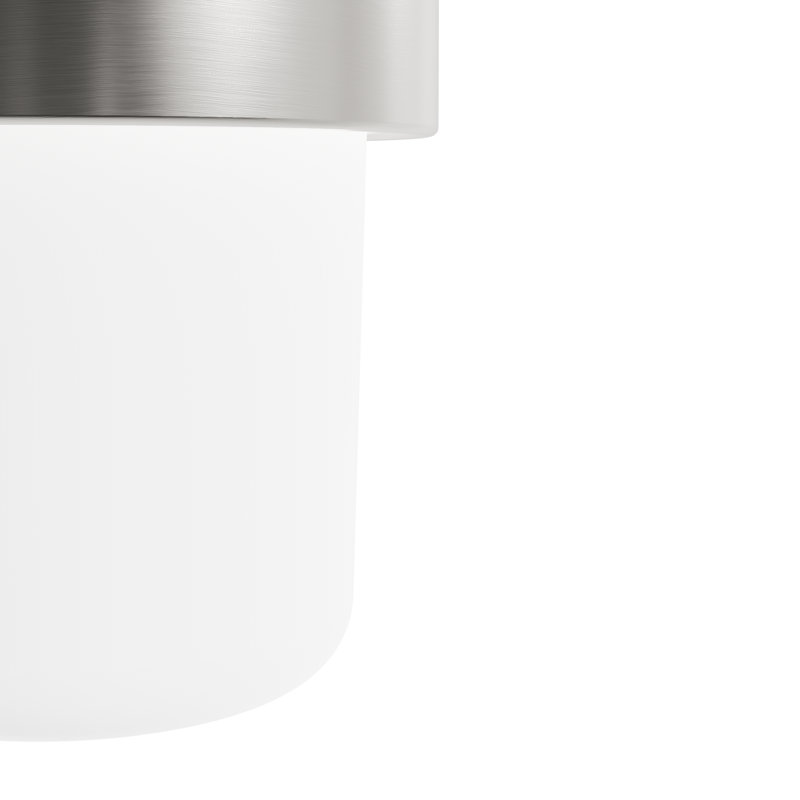 Luminaire suspendu cylindrique 1 lumière Station, Nickel brossé