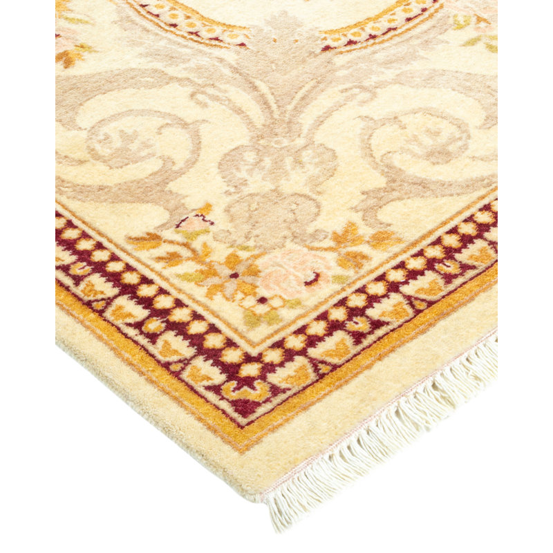Tapis unique en laine noué à la main 6 pi 1 po x 9 pi 1 po nouvel âge Keenan