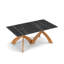 Entwine - Rectangular 48IN x 84IN Macchia Vecchia Stone Top Table - Natural Walnut Finish-1390716550-1390716546