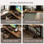 Bureau brun en bois massif en forme de L-108678452-108678450