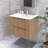 Modern Wall-Mounted  Striped Bathroom Vanity With Ceramic Sink-221850125