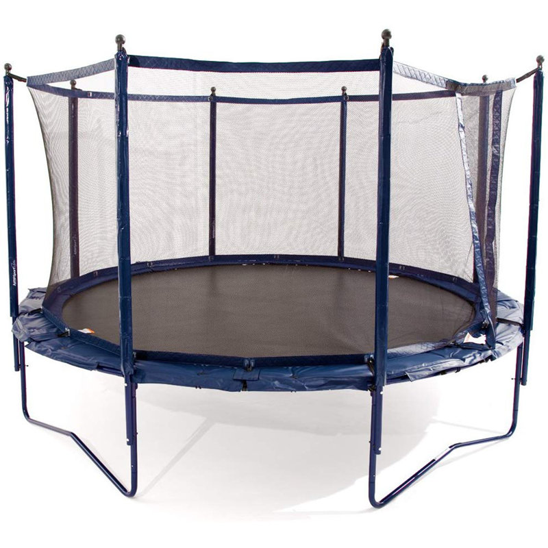 Trampoline rond de 14 pi avec enclos de sécurité JumpSport