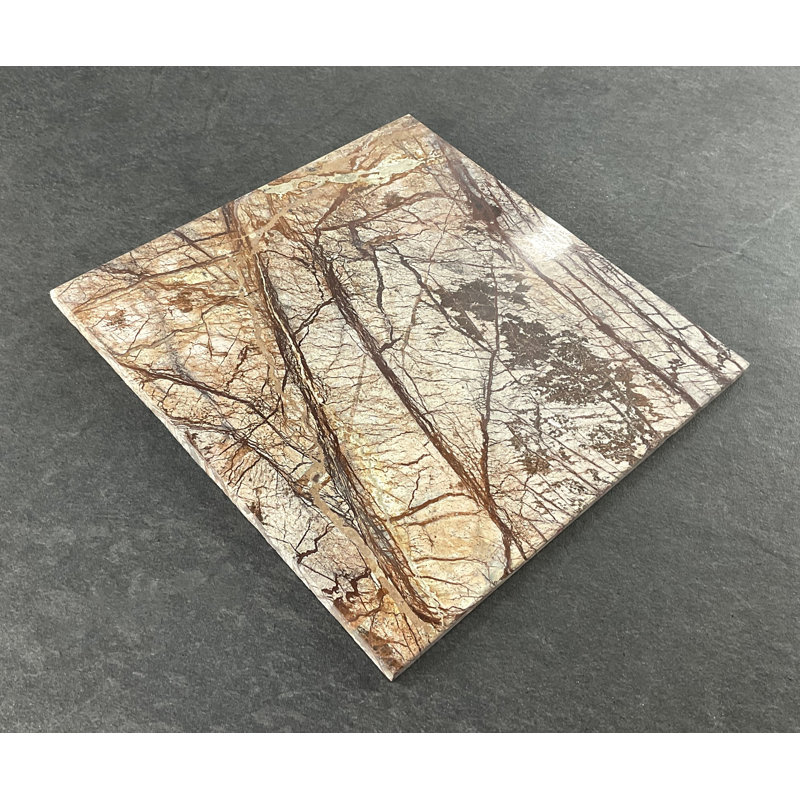 Carrelage en marbre brun 12 po x 12 po Forrest