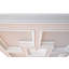 Médaillon de plafond carré majestueux