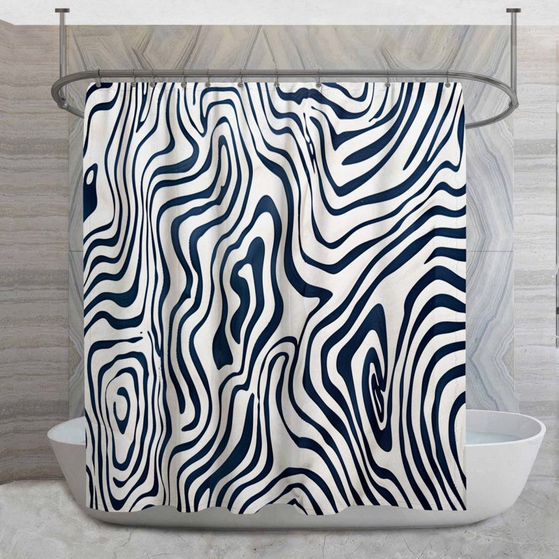 Rideau de douche topographique, H 83 po x l 70 po
