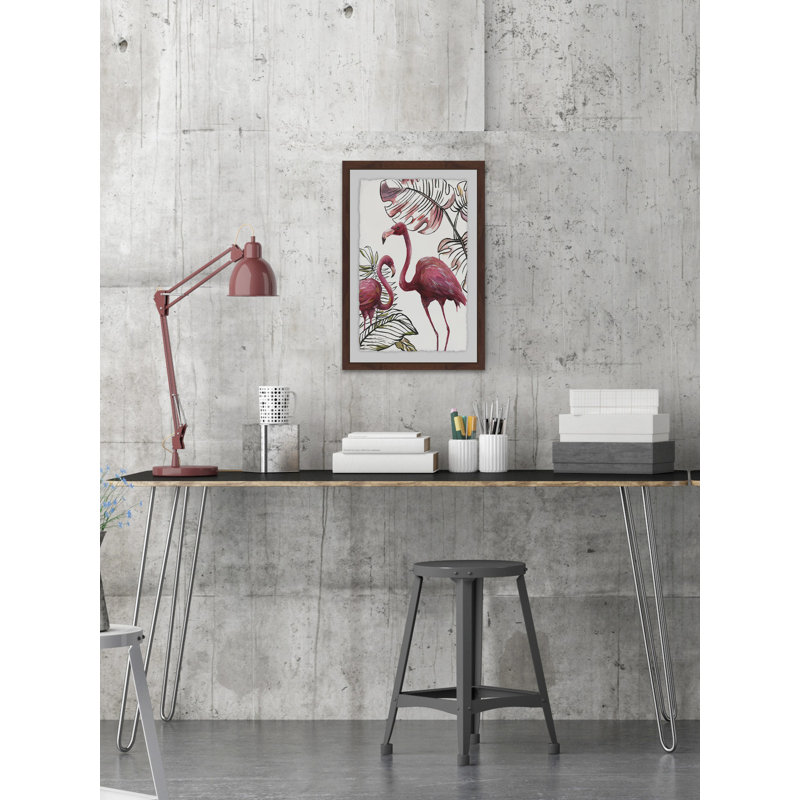 Tropical Flamingos I - Single Picture Frame Print, 91 cm H x 61 cm W