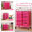 20 Drawers Rolling Storage Cart Art Craft Organizer On Wheels Multipurpose Hot Pink 
