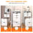 Dressing Table And Stool, 3-In-1 Multifunctional Dressing Table Set, Featuring Three-Color Lighting Modes, Hd Mirror, Two Sliding Drawers And A Hidden Storage Stool-615626304